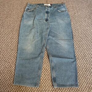 Vintage Y2K Levi’s 545 Loose Fit Jeans 40x30 Light Wash Baggy Hemmed